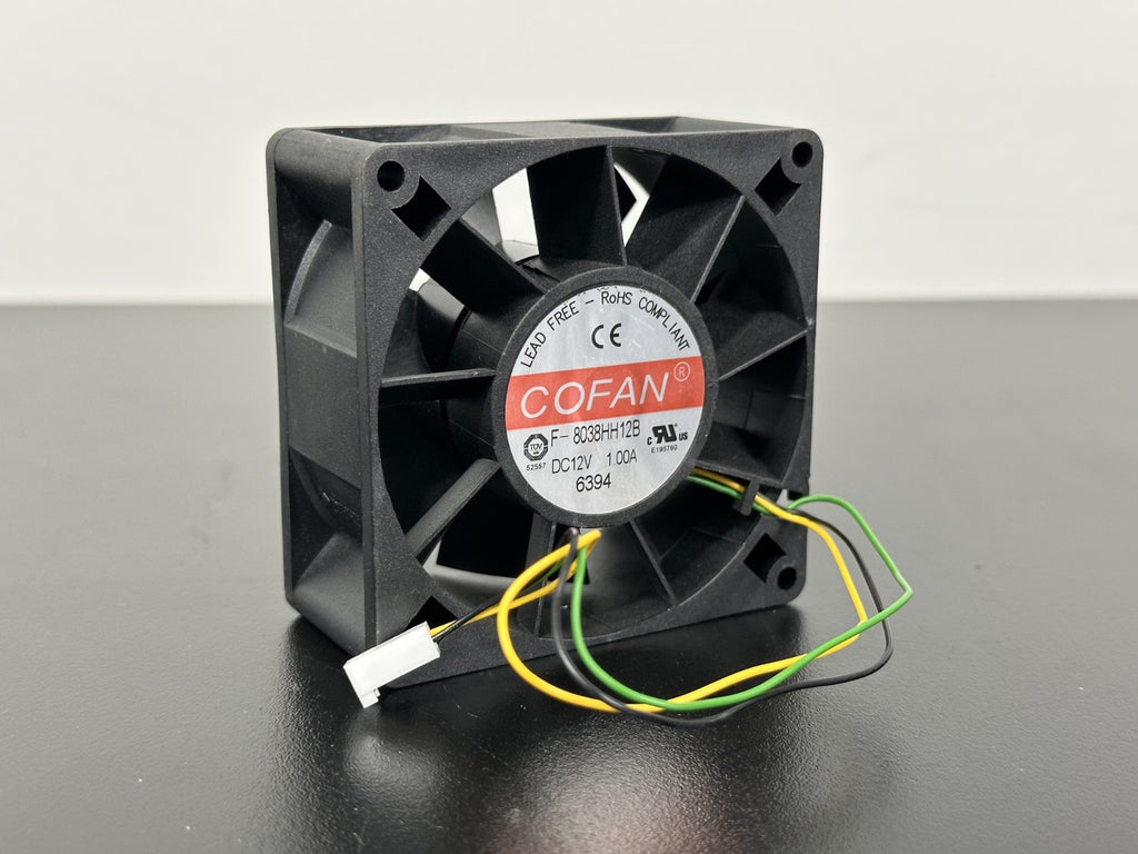 COFAN F 8038HH12B 12V DC 1.00A Brushless Cooling Fan 3 Wire0