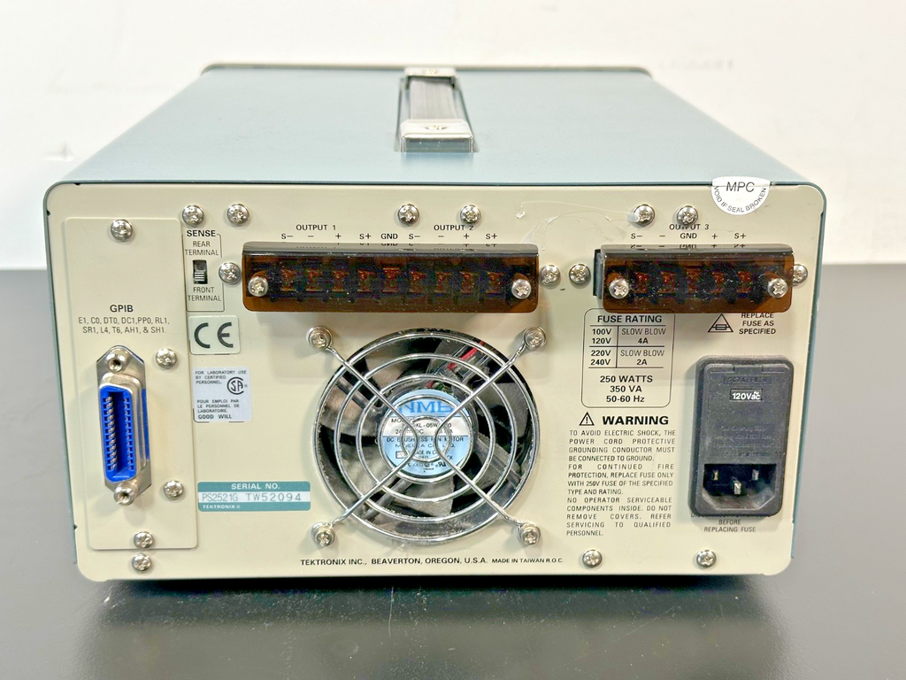 Tektronix PS2521G Programmable Triple Output DC Power Supply GPIB Tested1