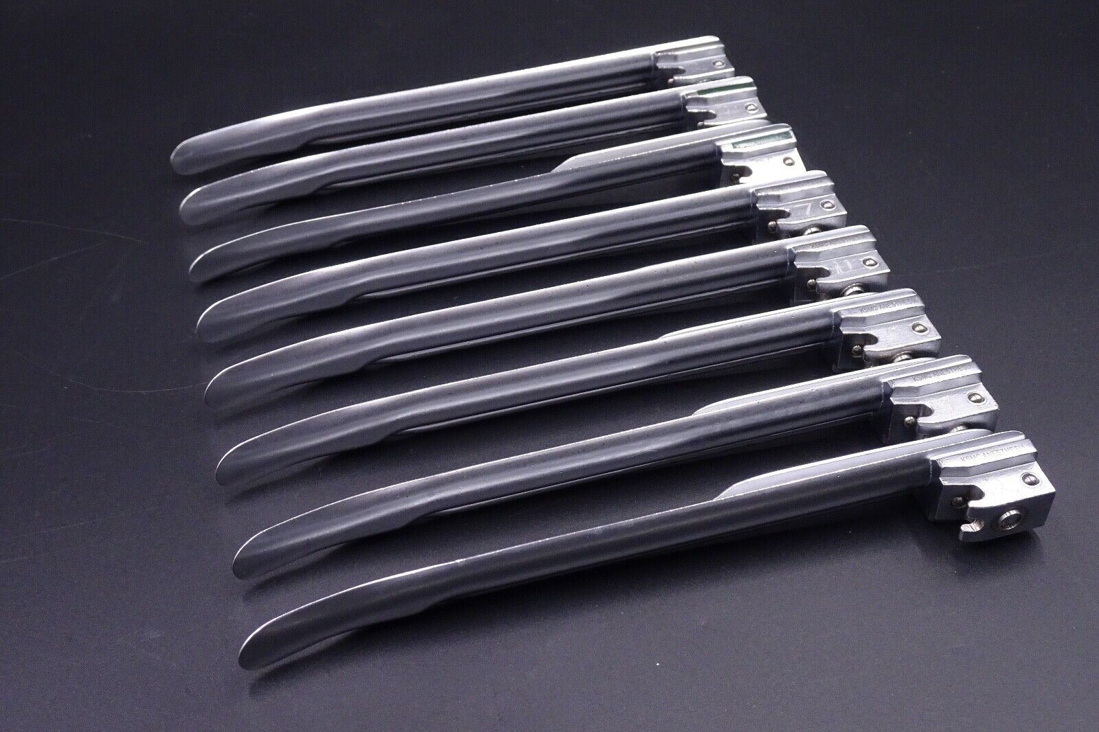 LOT x8) HEINE Classic+ Miller 3 FO Laryngoscope Blades8