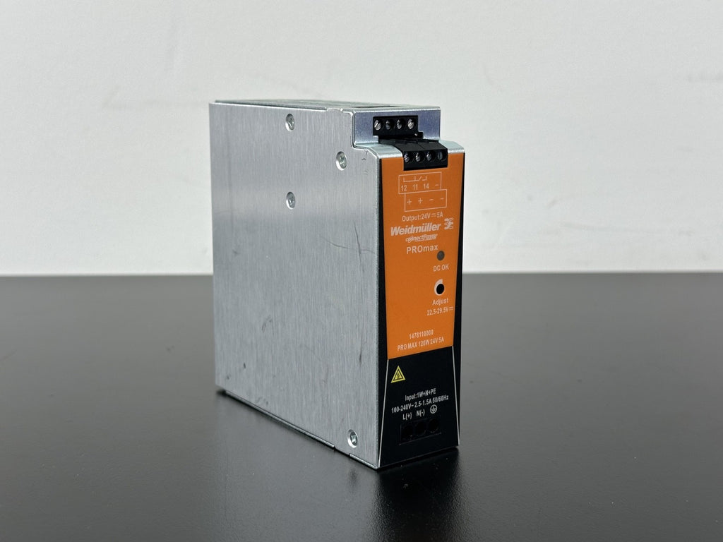 Weidmüller PROmax 120W 24V 5A DIN Rail Switching Power Supply 14781100000
