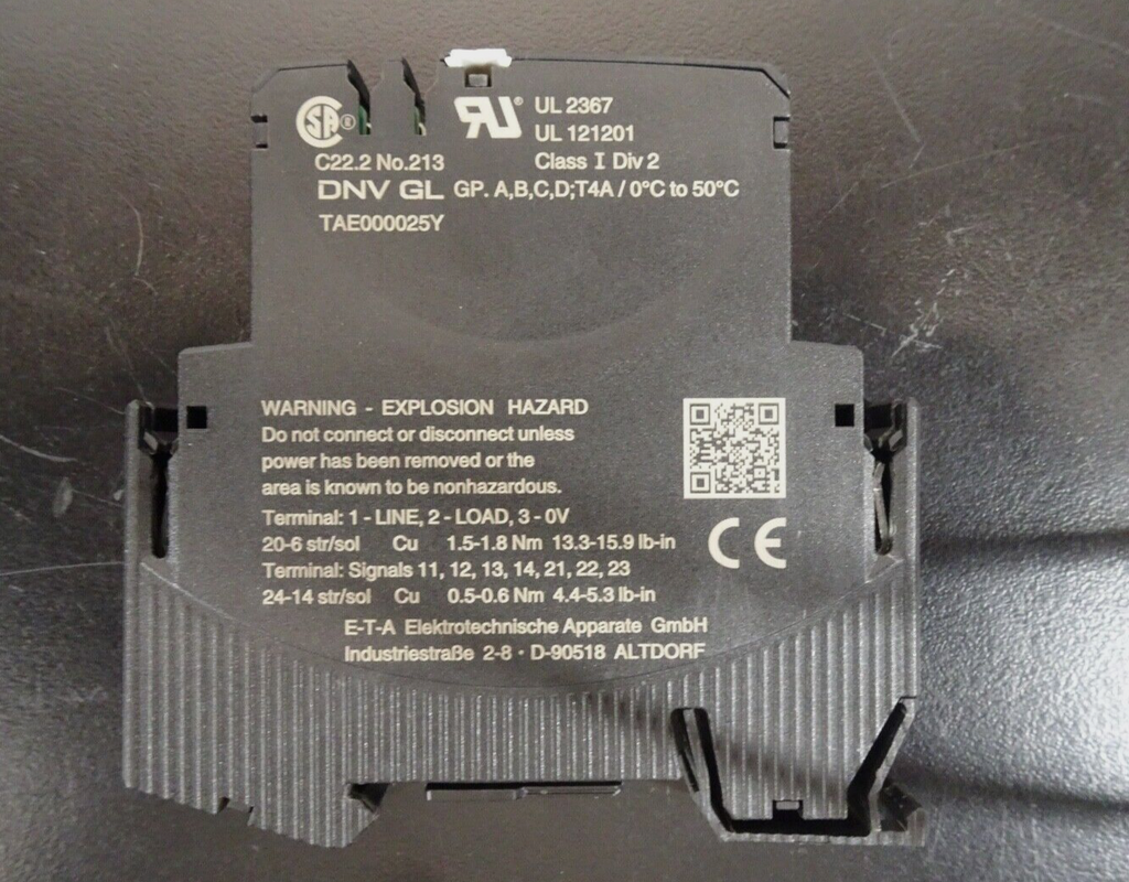 ETA ESX10 TB 127 DC24V 1A Electronic Circuit Protector2