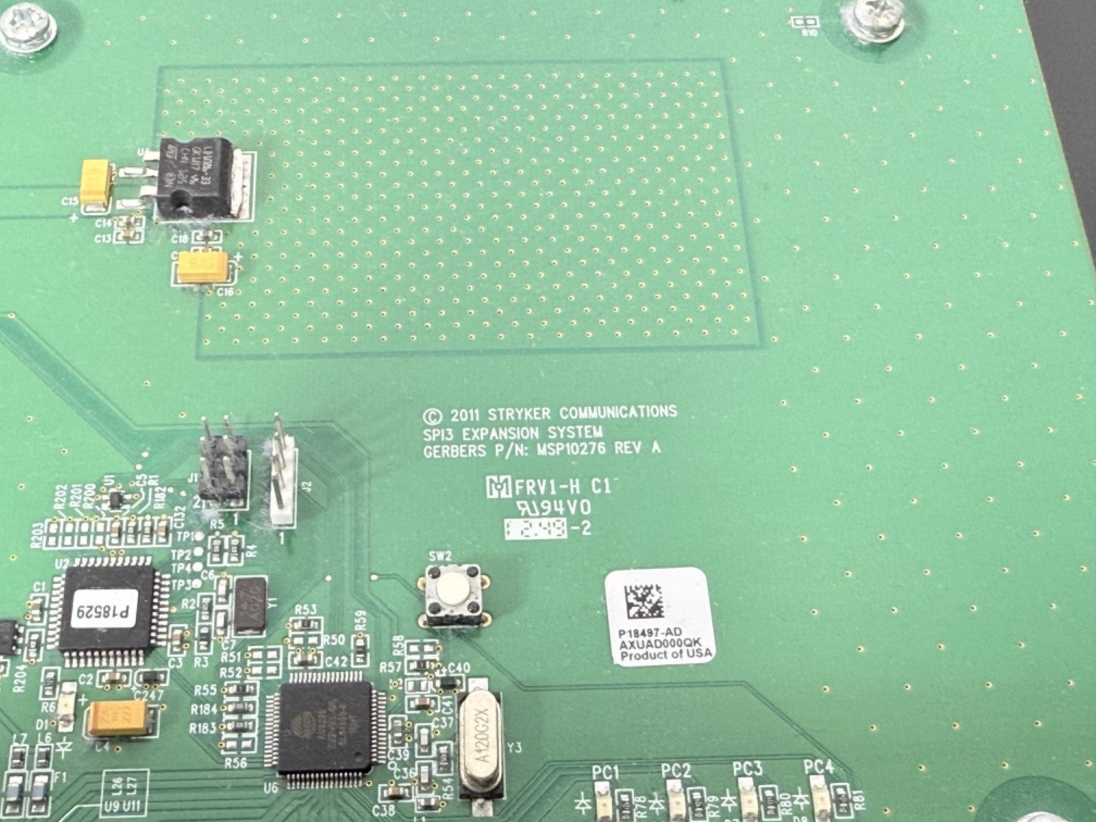 Stryker SPI3 Audio System 2 Audio Module MSP10271A Rev A PCB Assembly3