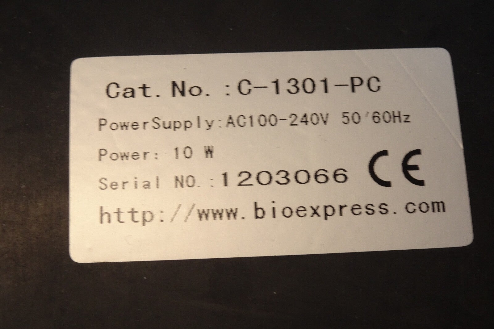 BIOEXPRESS GENEMATE MINI CENTRIFUGE C 1301 PC 115V 50/60HZ 130MA7