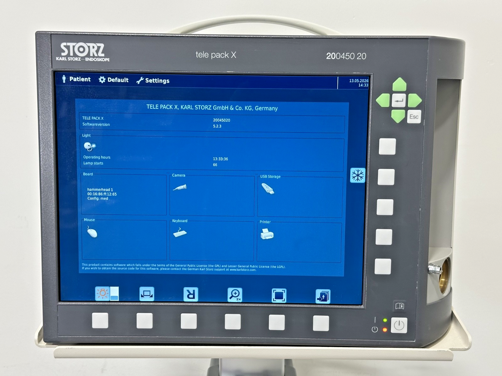 Karl Storz Tele Pack X 20045020 Endoscopy Video Monitor System Cart Stand2