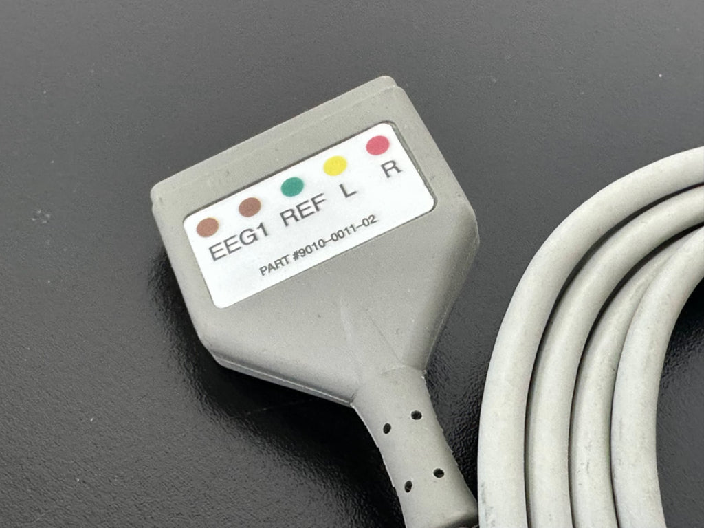 MECTA Safety Monitor Cable Part # 9010 0011 02 EEG REF L R Lead Wire Gray1