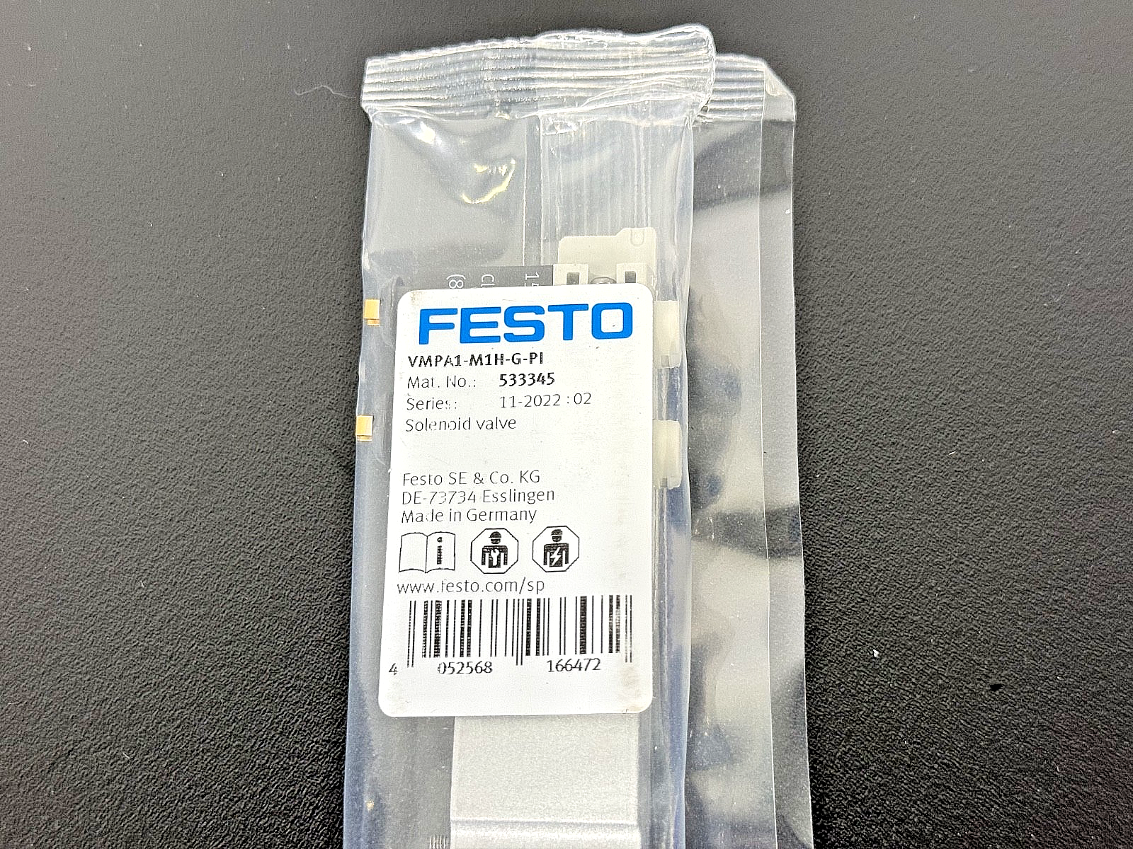 Festo VMPA1 M1H G PI Solenoid Valve 533345 New Sealed1