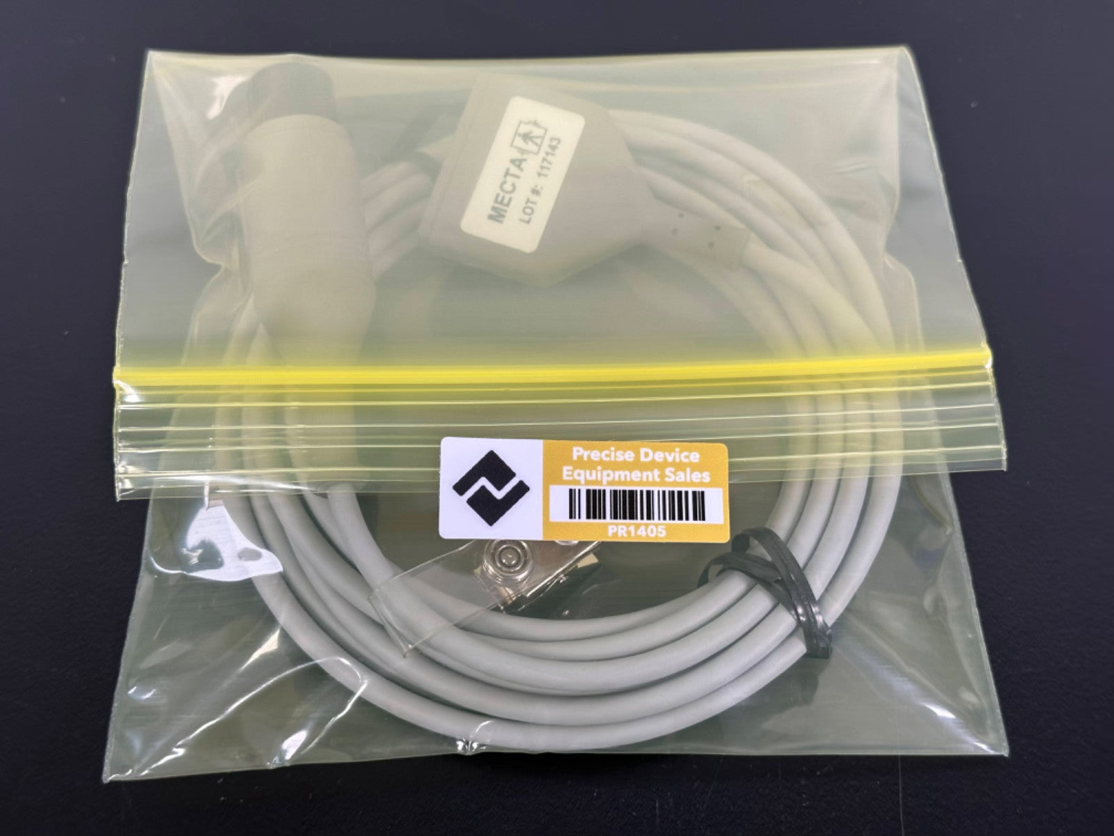 MECTA Safety Monitor Cable Part # 9010 0011 01 ECG EEG Trunk Lead Wire Gray4