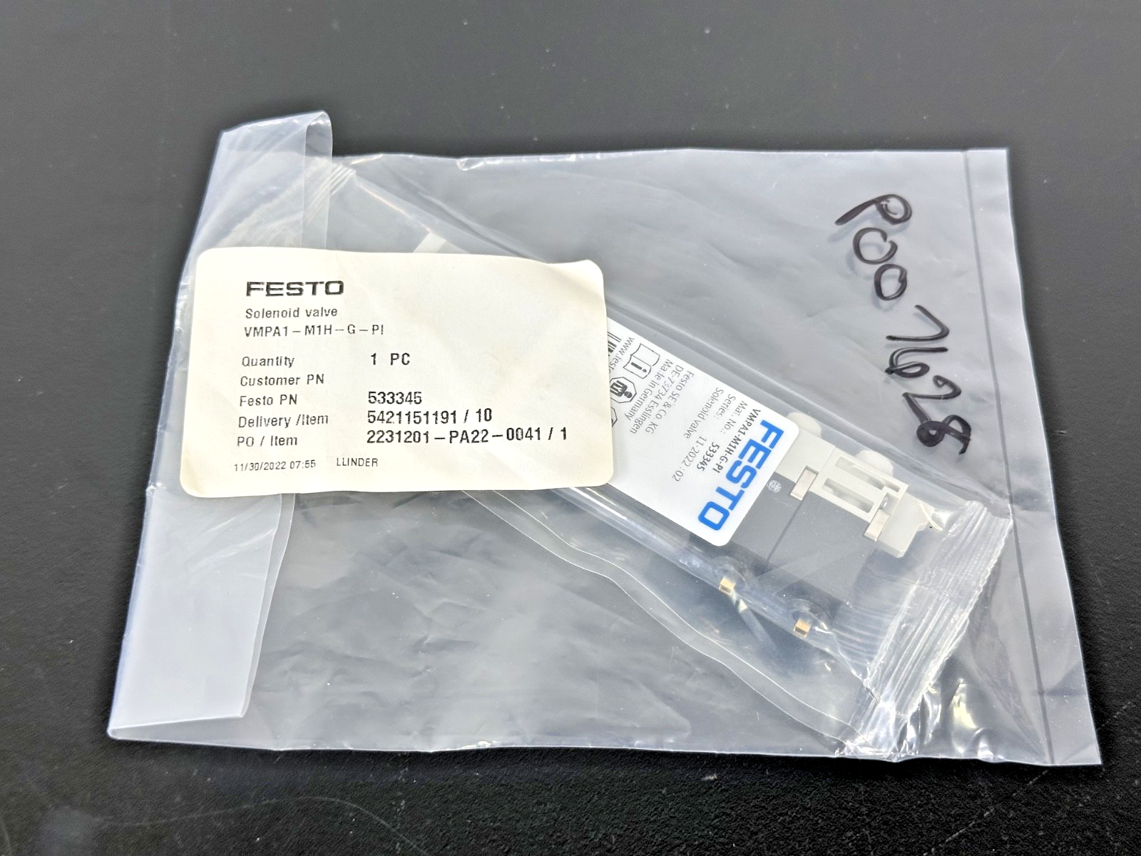 Festo VMPA1 M1H G PI Solenoid Valve 533345 New1