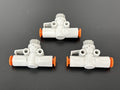Lot of 3 SMC AS2052F Pneumatic Speed Flow Control Valves0