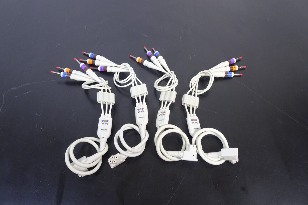 LOT x4] Philips V4 V6 TC Series Lead Wire Set   3 Piece0