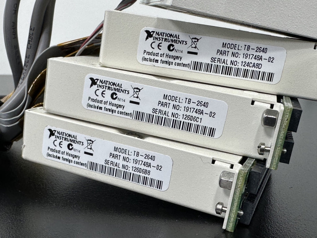 National Instruments TB 2640 / TB 2635 Cable Assembly w/ 3 Terminal Blocks2