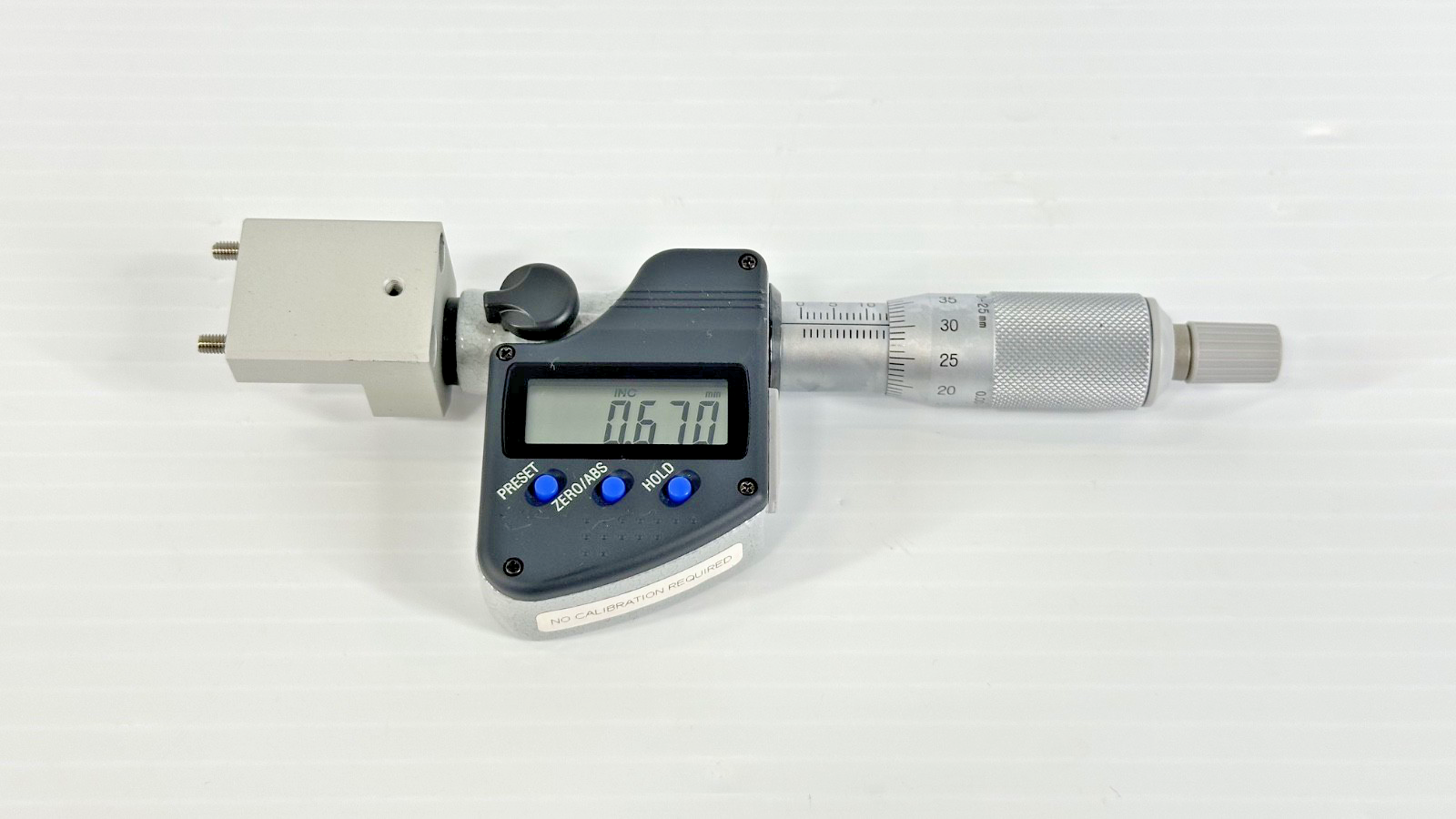 Mitutoyo MHN4 25MX Digimatic Micrometer Head 0 25mm with Mount0