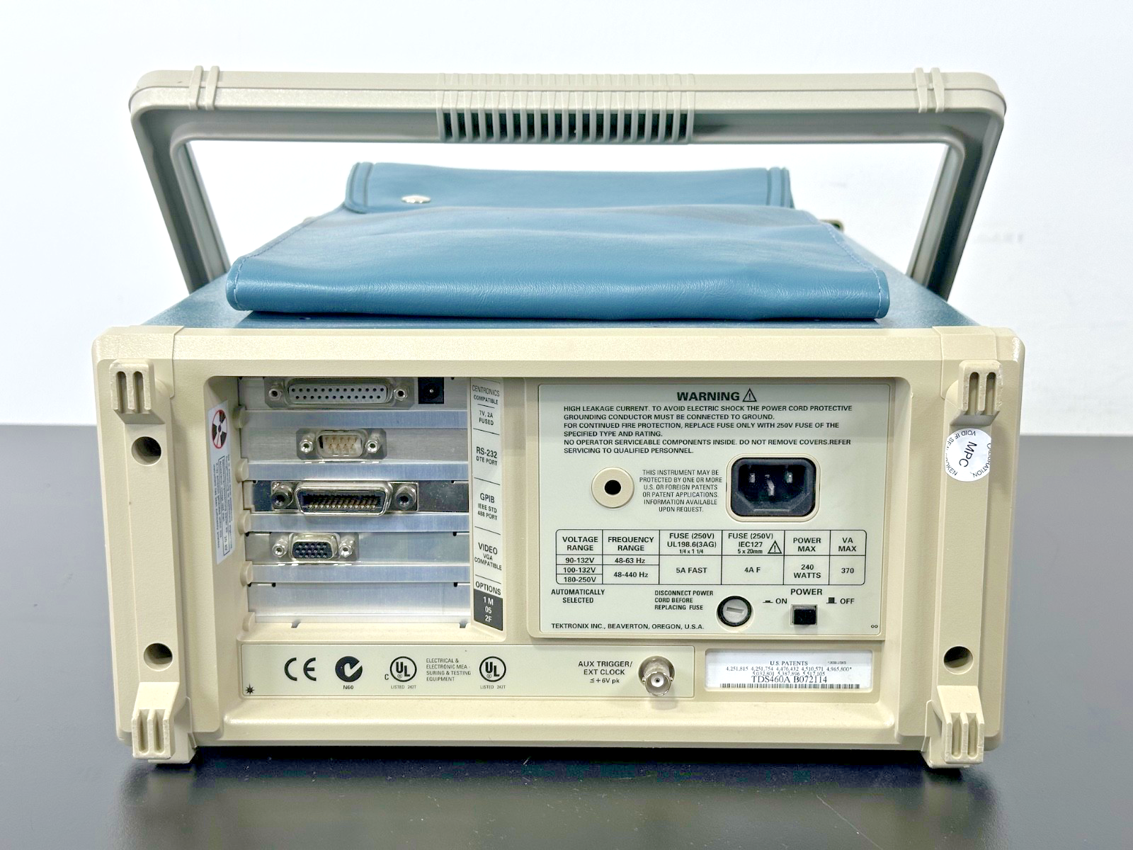 Tektronix TDS460A 400MHz 4 Channel Digitizing Oscilloscope Bad Display3
