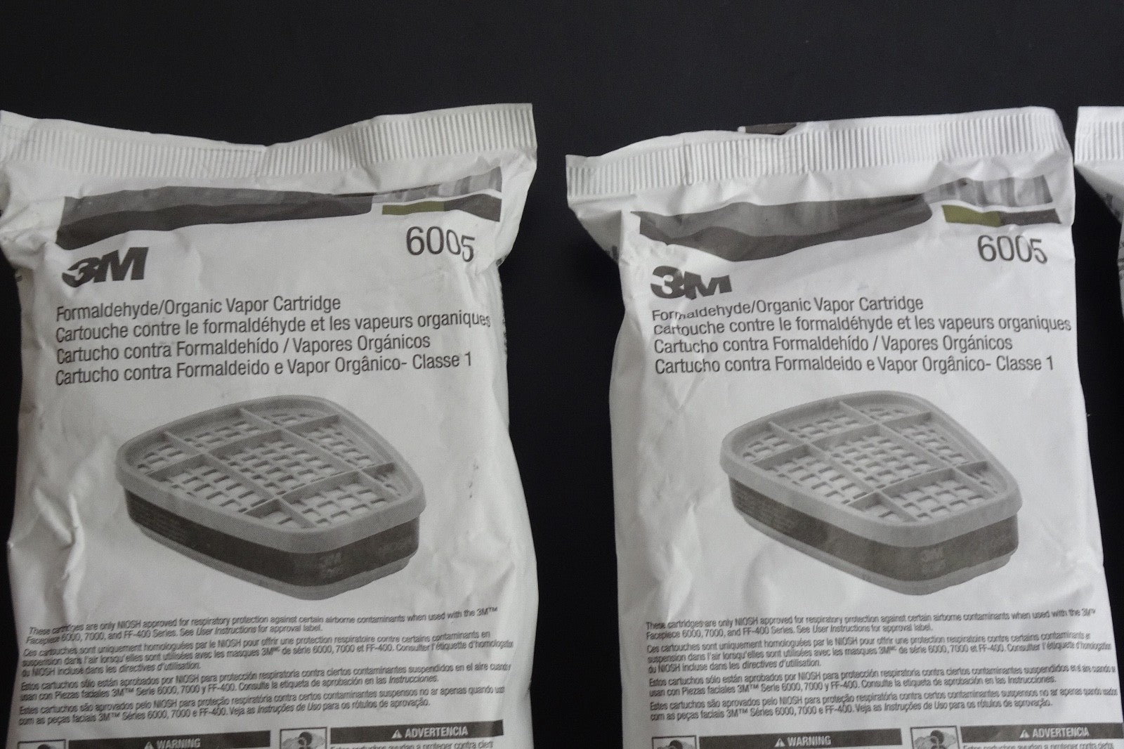 Lot x3) 3M 6005Vapor Cartridge Package1