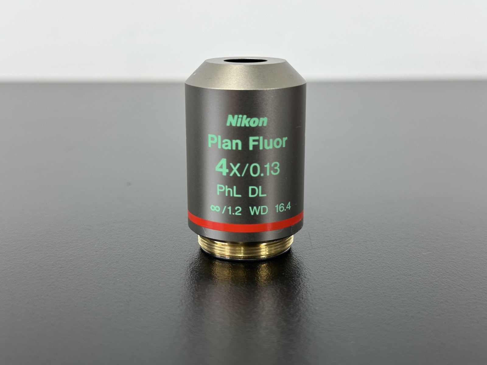 Nikon Plan Fluor 4X/0.13 PhL DL Infinity Microscope Objective Lens1