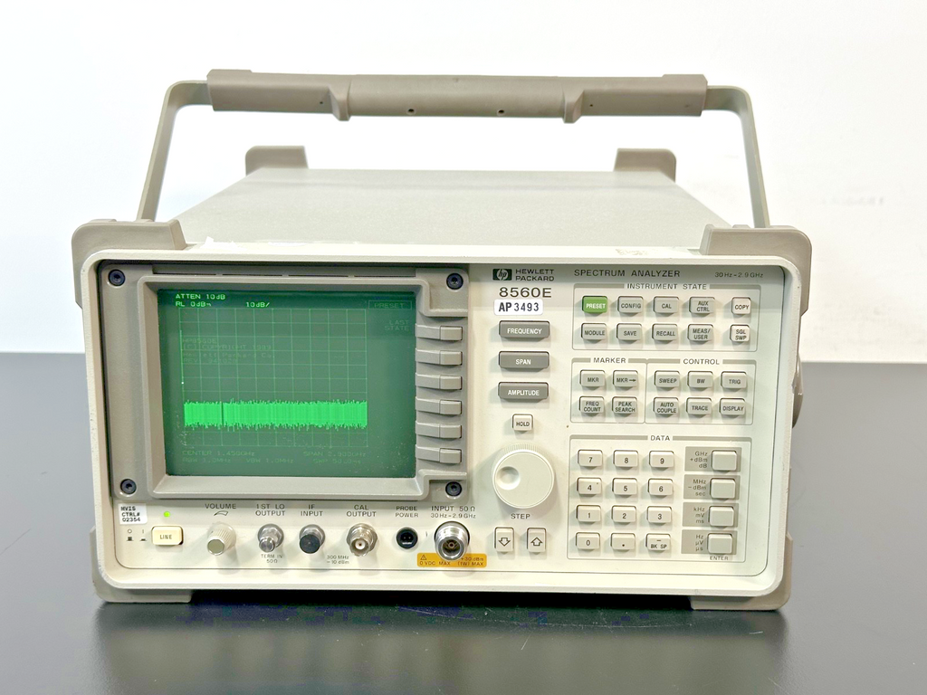 HP 8560E 30Hz 2.9GHz Spectrum Analyzer w/ 85620A Memory Module Working0
