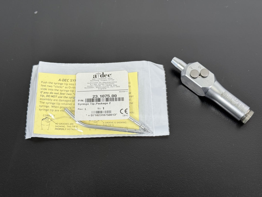 Aidec Dental Air Water Syringe 23.1075.00 Handpiece  135°C Metal0