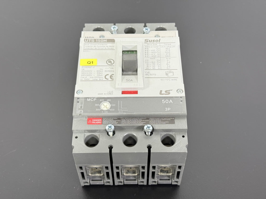 LS Electric UTS150H MCCB 50A 3 Pole 600V Molded Case Circuit Breaker0