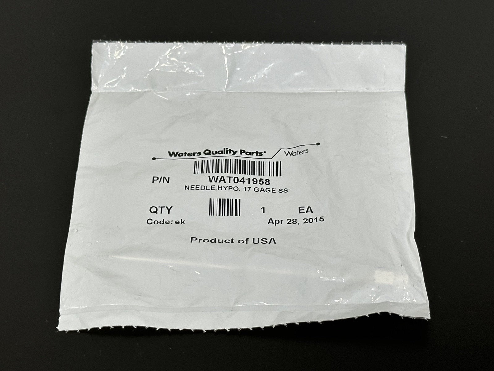 Waters WAT041958 17 Gauge Stainless Steel Hypodermic Needle OEM Part0