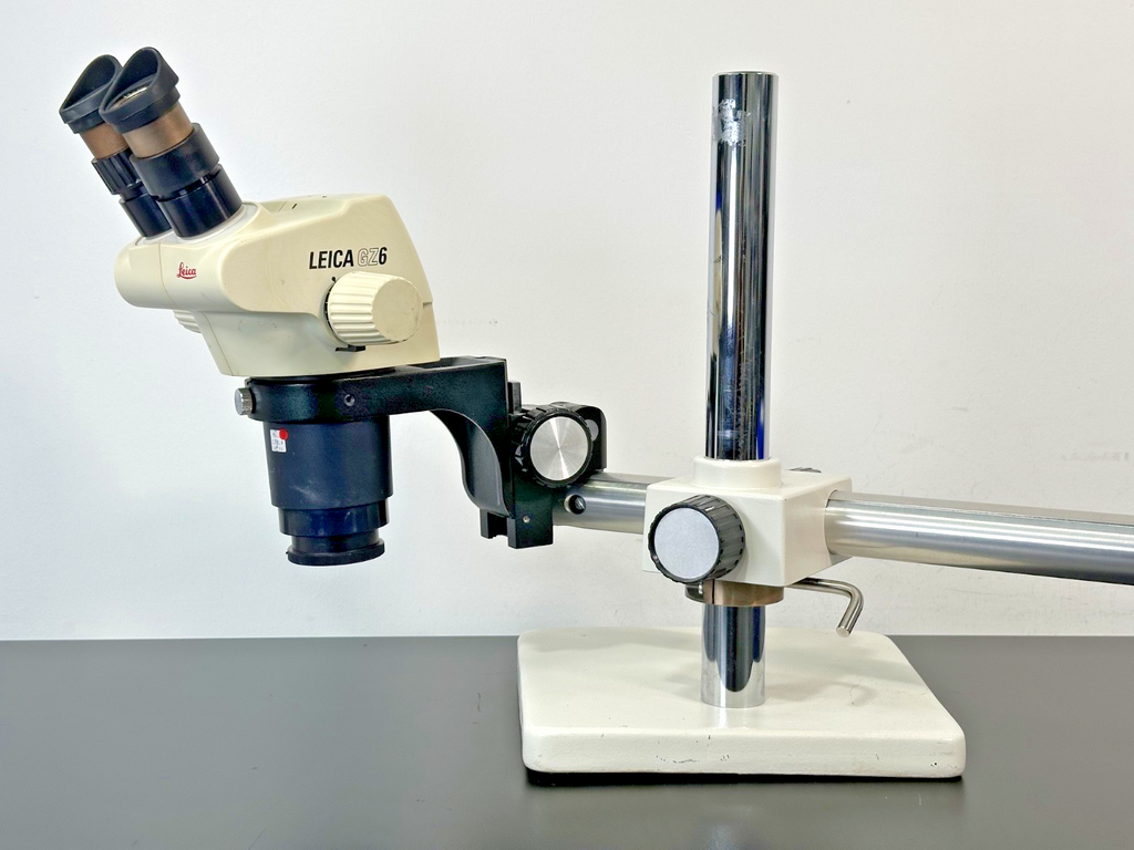 Leica GZ6 Stereo Zoom Microscope w/ Heavy Duty Boom Stand & Base1