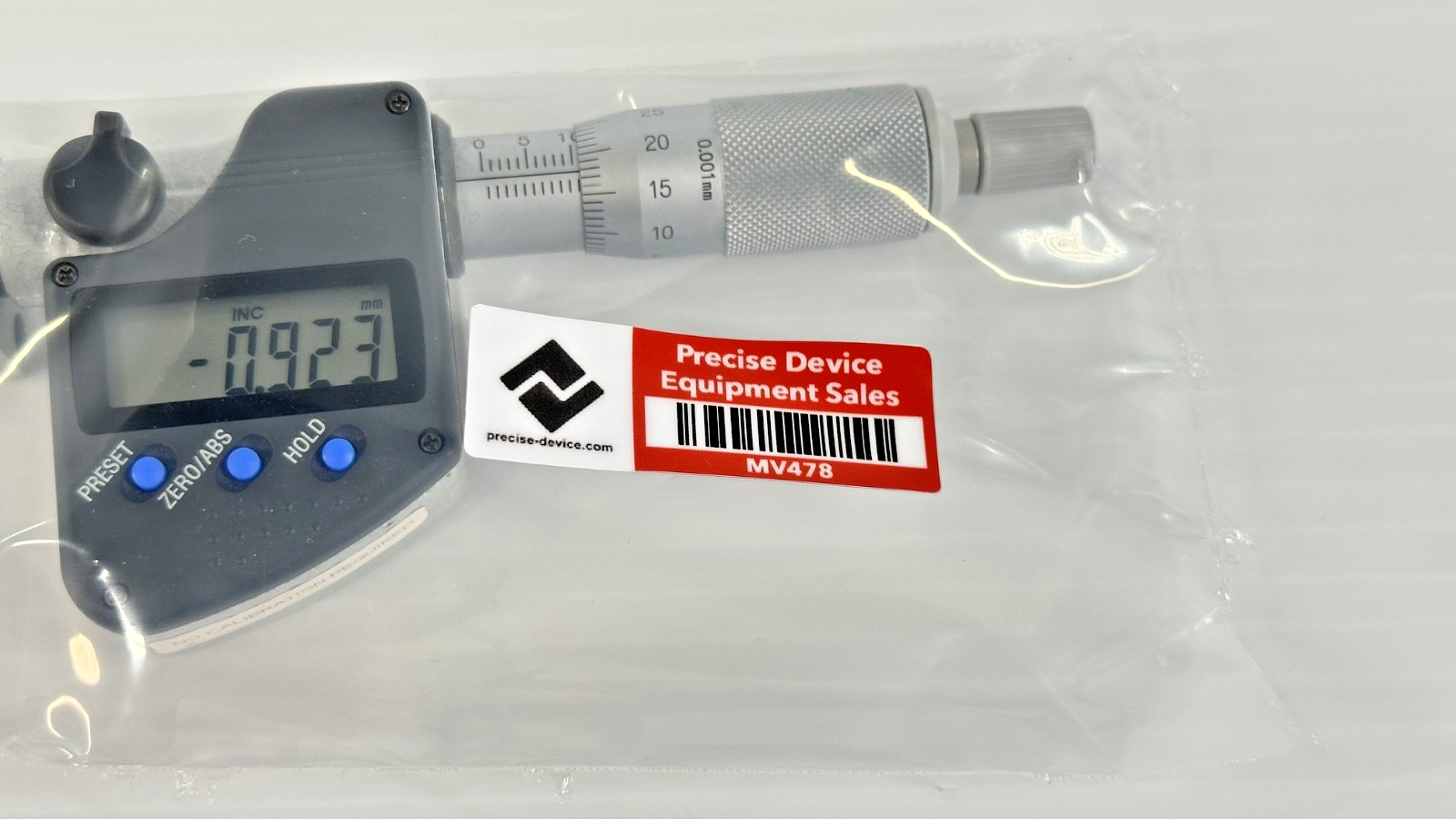Mitutoyo MHN4 25MX Digimatic Micrometer Head 0 25mm with Mount6