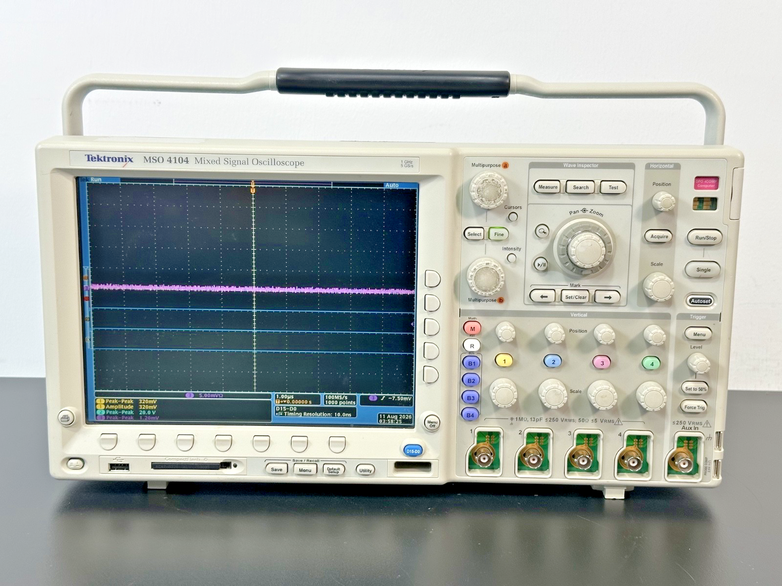Tektronix MSO4104 1GHz 5GS/s Mixed Signal Oscilloscope w/ DPO4COMP Working1