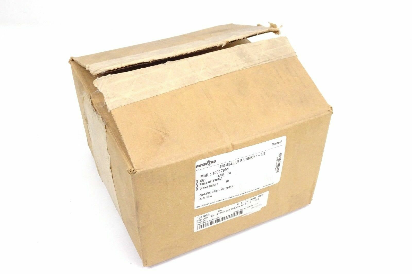 Rexnord Thomas  350.S54.Hub RB RMKD 1 1/2 Hub Coupling 8368220