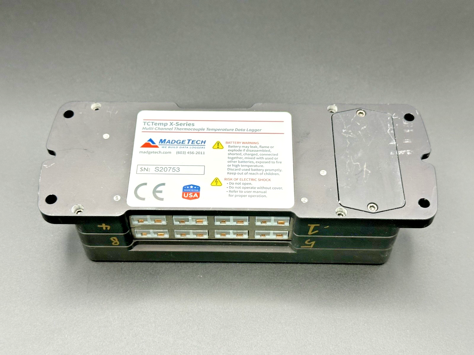 MadgeTech TCTempX8LCD 8 Channel Thermocouple Temperature Data Logger2