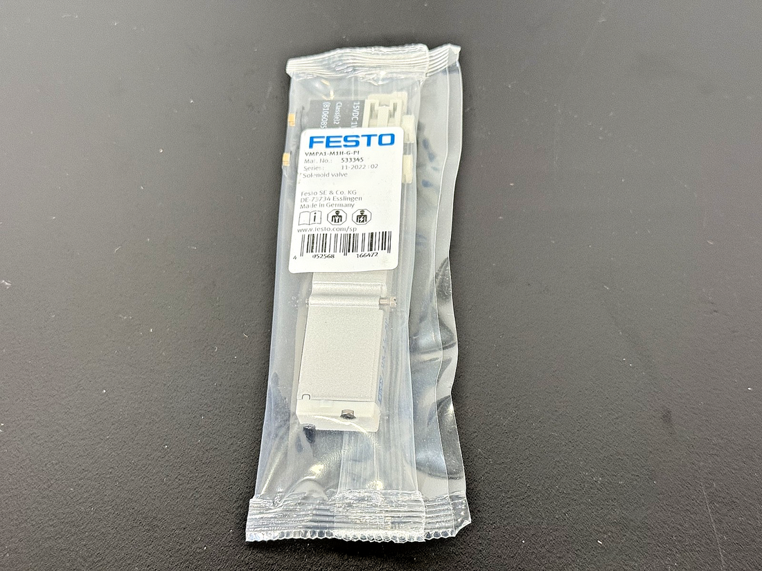 Festo VMPA1 M1H G PI Solenoid Valve 533345 15VDC New Sealed0
