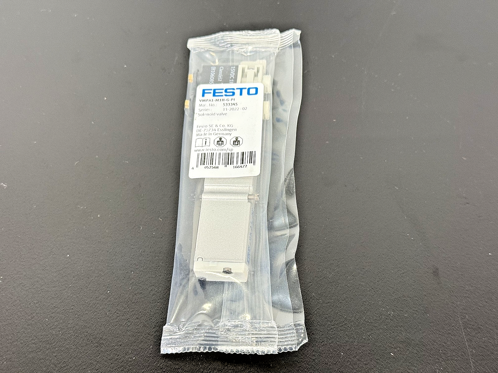 Festo VMPA1 M1H G PI Solenoid Valve 533345 15VDC New Sealed0