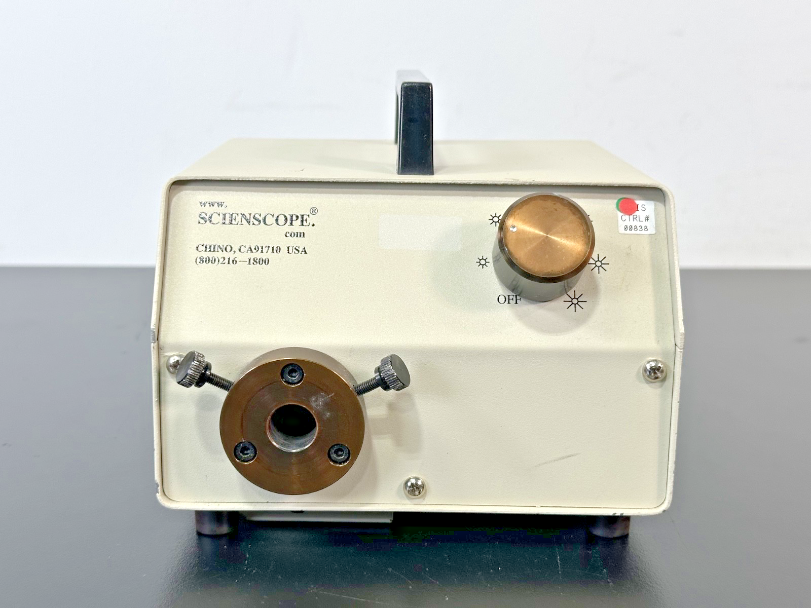 Scienscope Fiber Optic Microscope Illuminator Light Source For Parts0