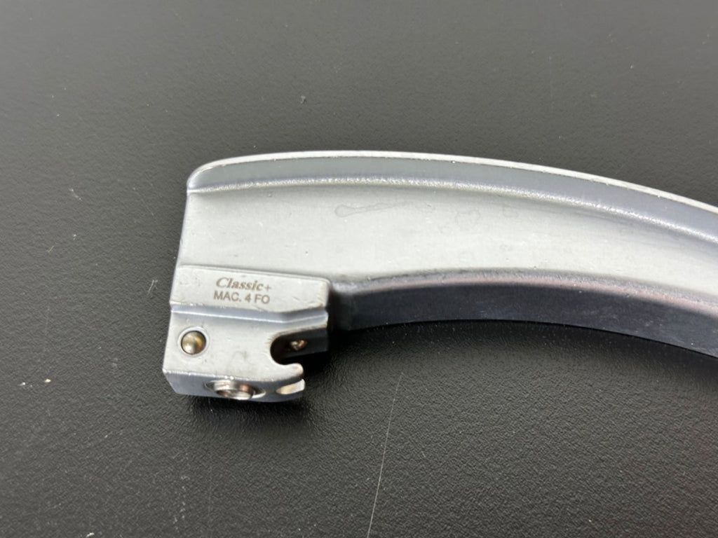 HEINE Classic+ MAC 4 FO Fiber Optic Laryngoscope Blade Size 4 Stainless Germany1