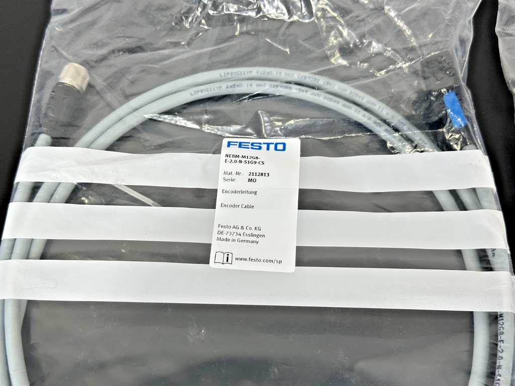 Festo NEBM M12G8 E 2.0 N S1G9 CS Encoder Cable 2M M12 2112813 New1