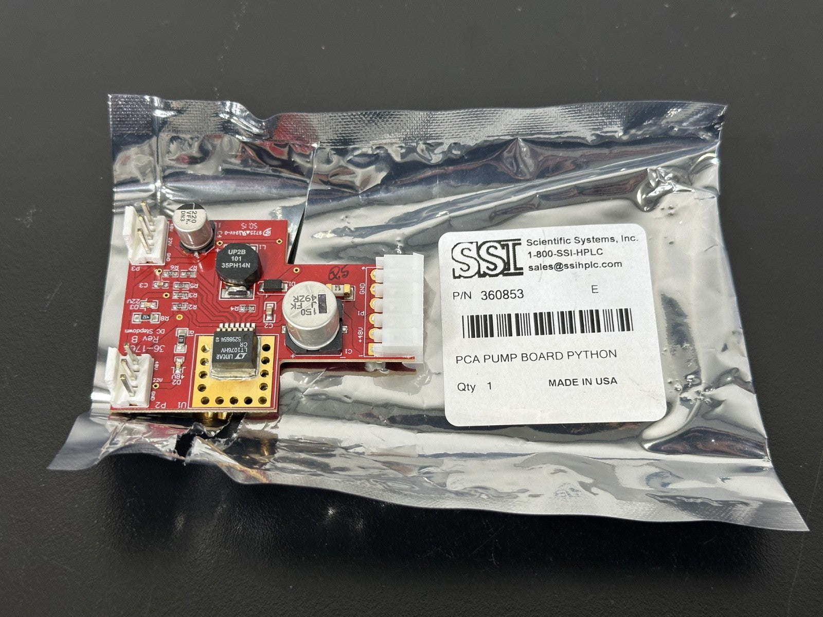 SSI Scientific Systems 360853 PCA Pump Board Python HPLC Control PCB0