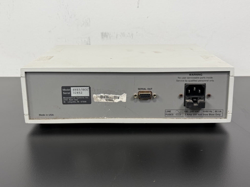 Vetronics SYS3/ECG ECG Analyzer Bioanalytical Systems Inc – Tested Working3