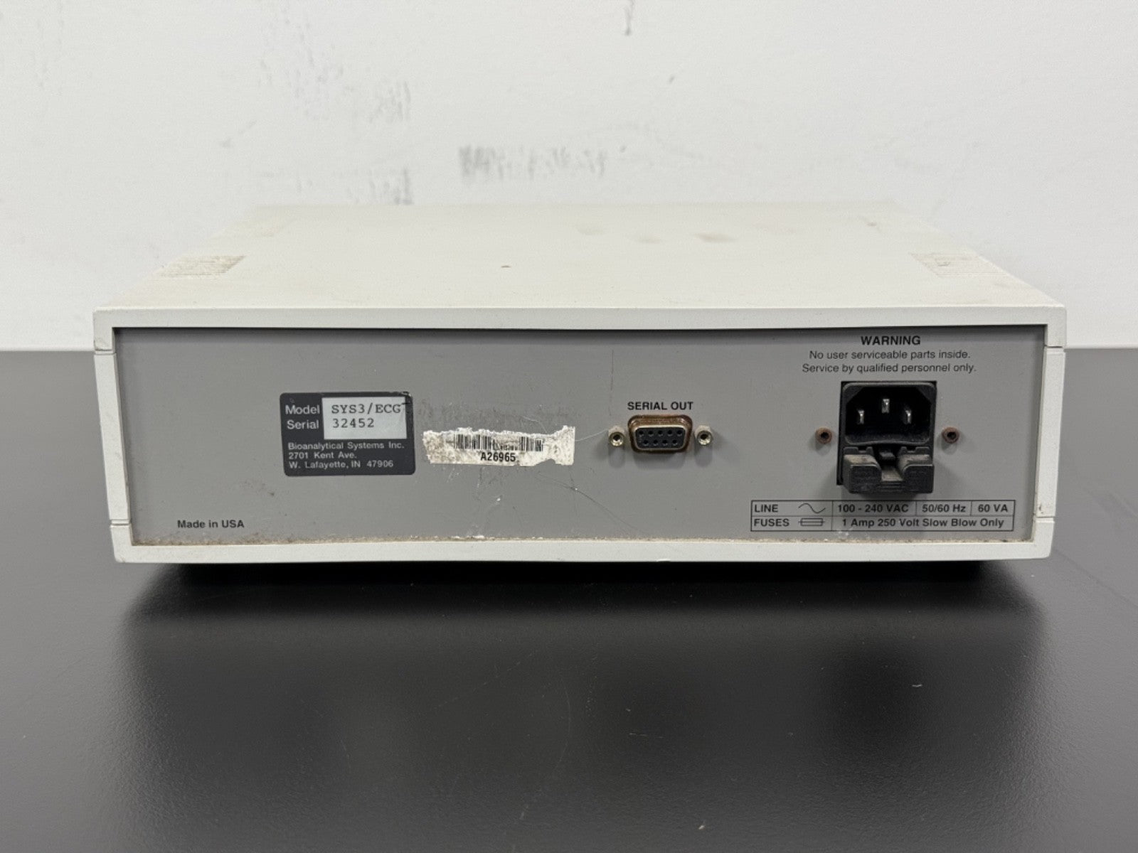 Vetronics SYS3/ECG ECG Analyzer Bioanalytical Systems Inc – Tested Working3