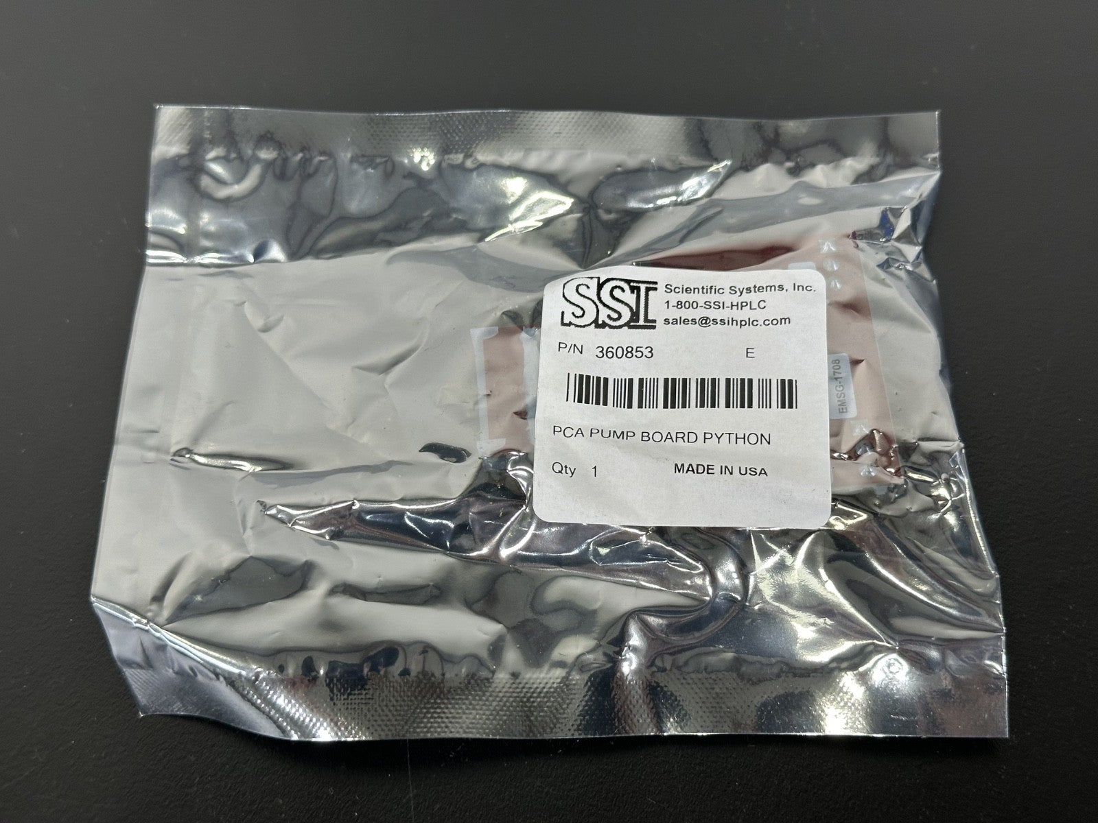 SSI Scientific Systems 360853 PCA Pump Board Python HPLC Control Board New1