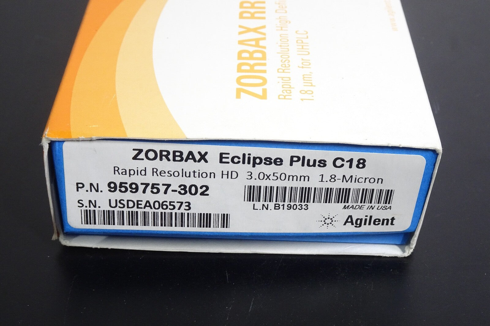 ZORBAX 959757 302 Eclipse Plus C18 3.0x50mm 1.8 Micron3