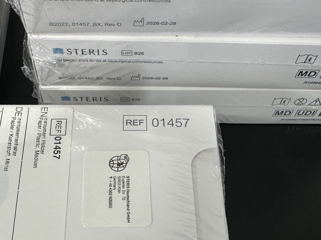 Lot of 12 STERIS 01457 Instrument Protectors Paper Plastic Medium 100/Box2