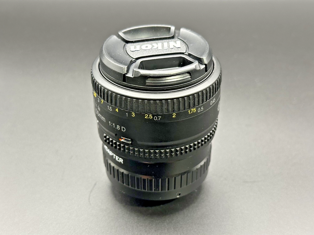 Nikon AF Nikkor 50mm f/1.8D Prime Lens w/ NA C Mount Adapter1