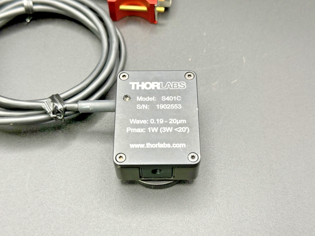 Thorlabs S401C Thermal Power Sensor Head 0.19 20µm 1W DB9 Cable Used Untested3