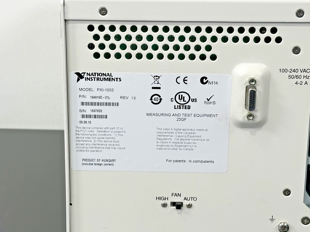 National Instruments NI PXI 1033 5 Slot PXI Chassis MXI Express | Working6