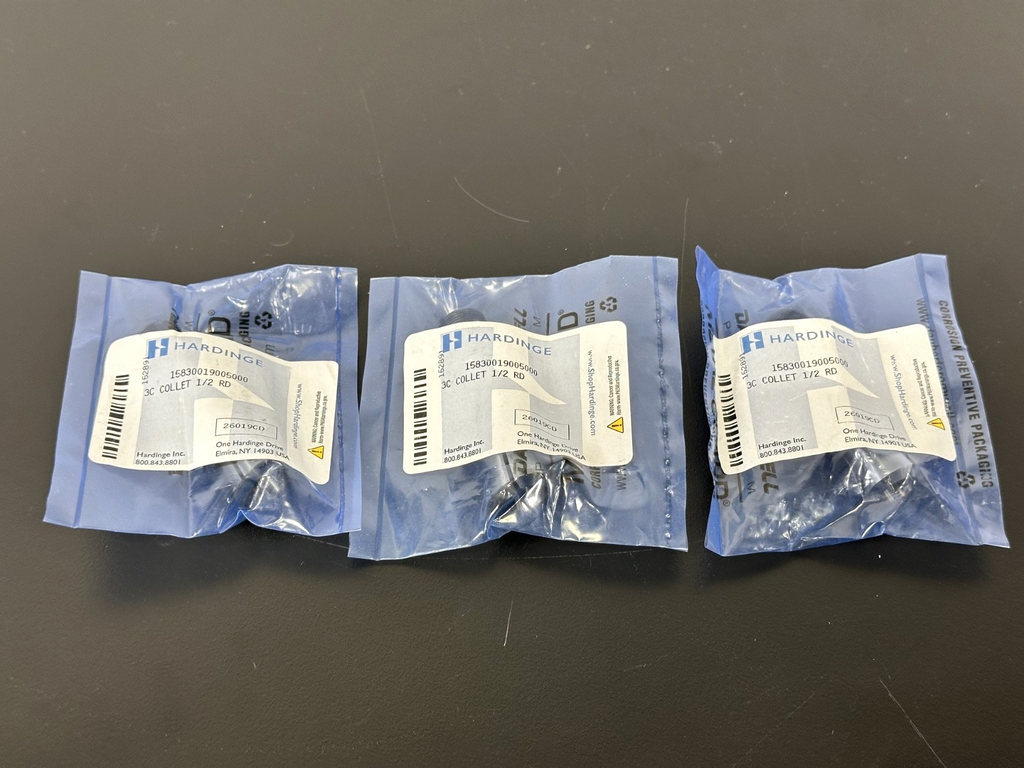 Lot of 3 Hardinge 15830019005000 3C Collet 1/2" Round Collets New0