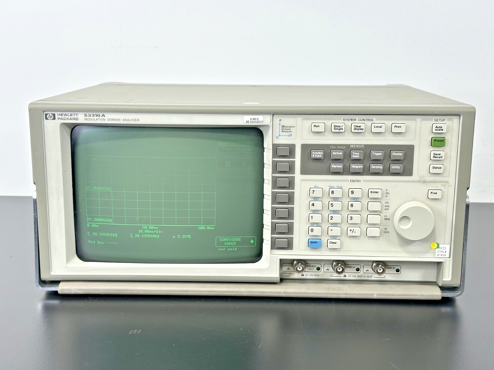 HP 53310A Modulation Domain Analyzer Options 001 010 031 Powers On Working0