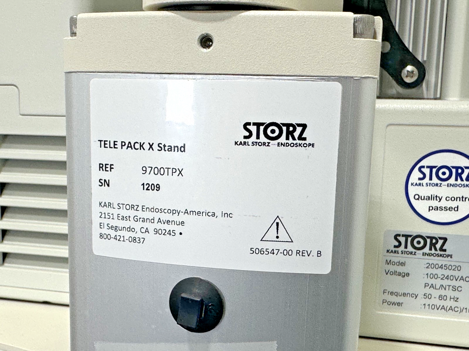 Karl Storz Tele Pack X 20045020 Endoscopy Video Monitor System Cart Stand8