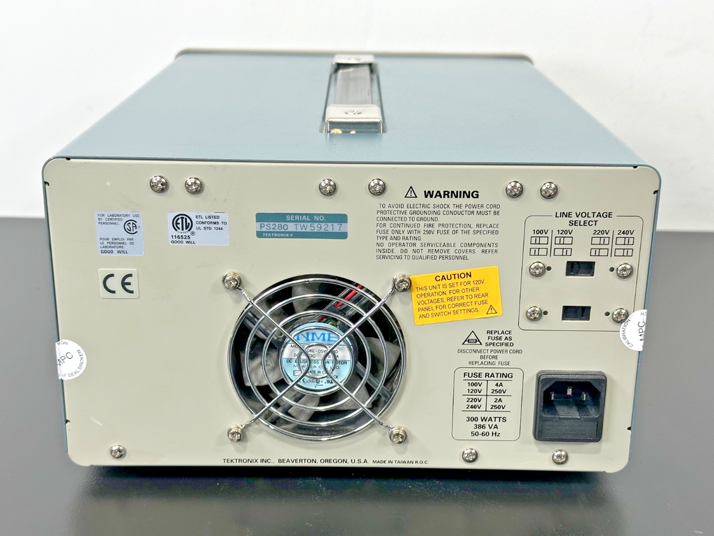 Tektronix PS280 Triple Output DC Power Supply 0 30V 2A 5V 3A Powers On Working3