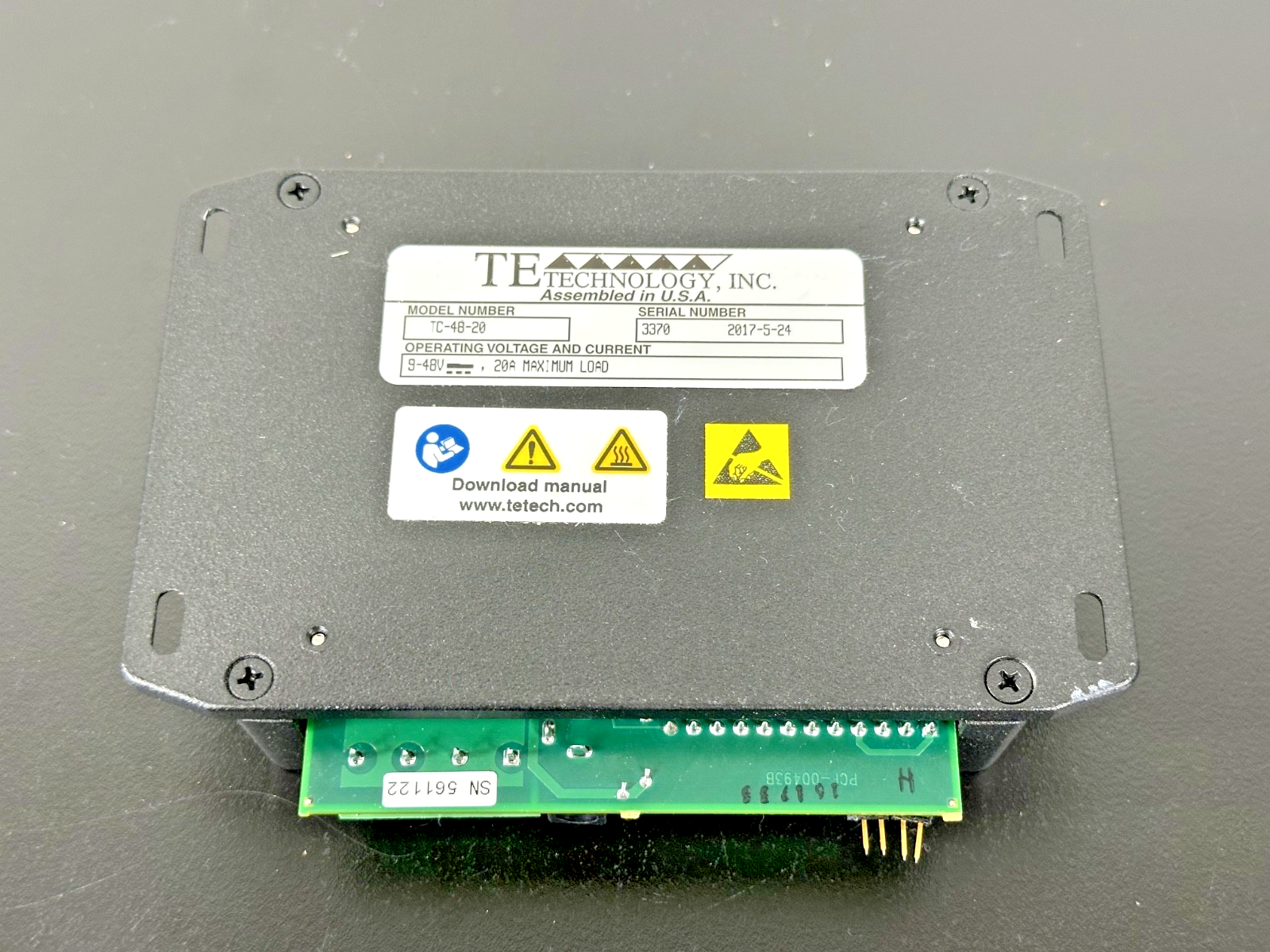 TE Technology TC 48 20 Thermoelectric Temperature Controller 9 48VDC 20A2