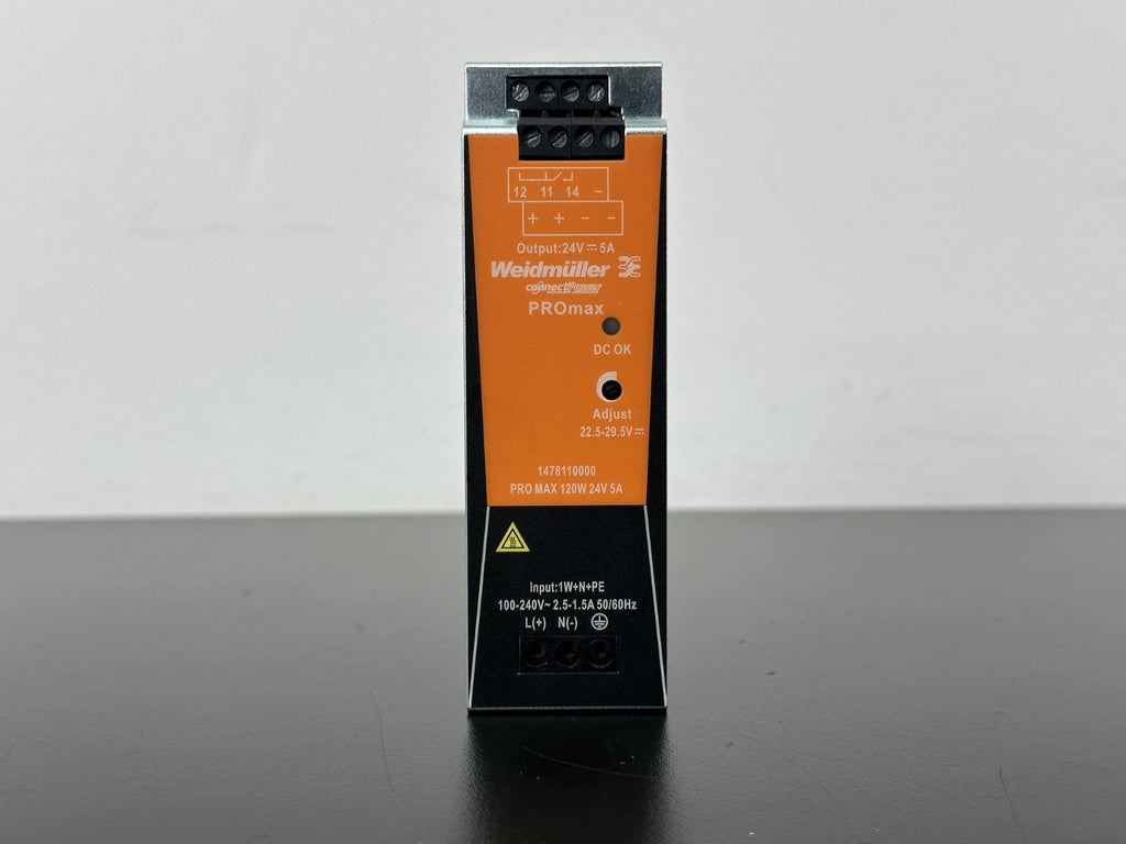 Weidmüller PROmax 120W 24V 5A DIN Rail Switching Power Supply 14781100001