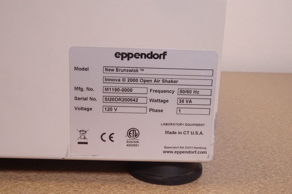 EPPENDORF BRUNSWICK DIGITAL GYROTORY PLATFORM SHAKER, MODEL INNOVA 20006