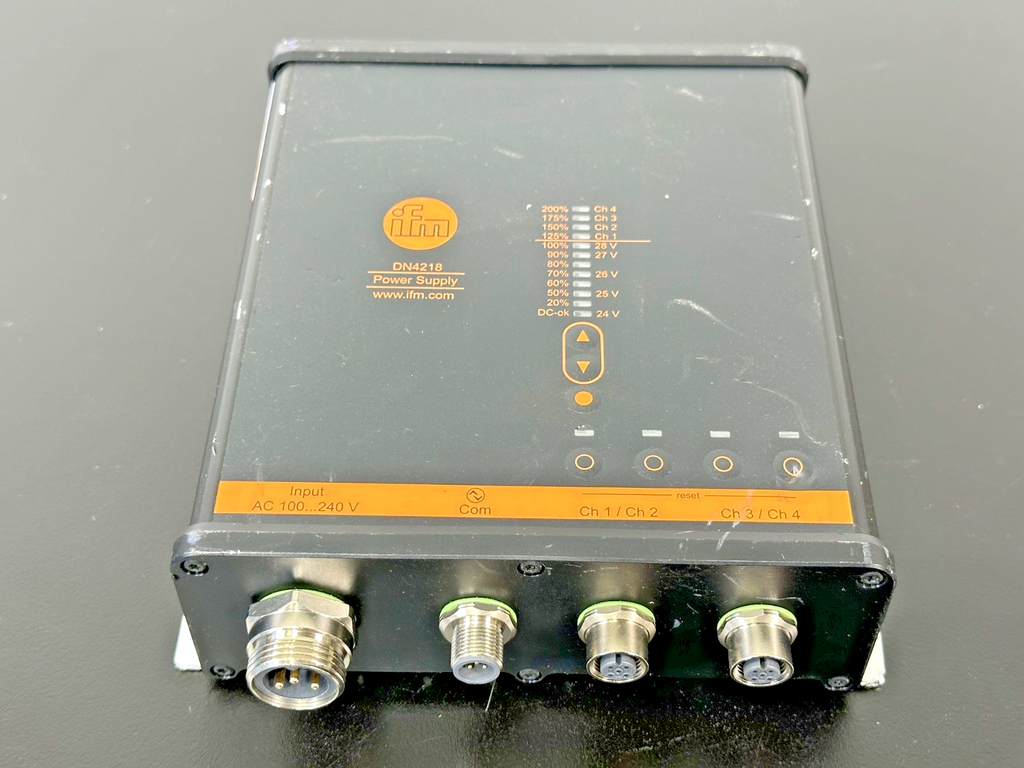 IFM DN4218 24VDC 12A 300W Industrial Power Supply IO Link IP67 Used Untested0